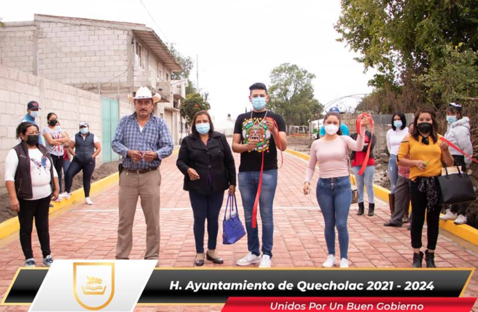 Entrega de adoquinamiento