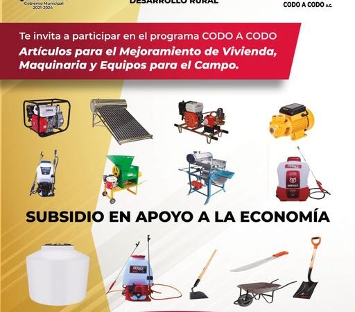 En Quecholac se lanza programa «codo a codo» para ayudar a la población.