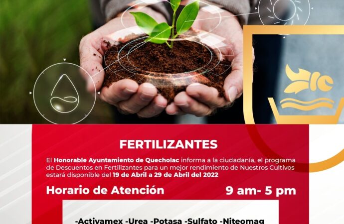 Es momento del apoyo al Campo en Quecholac.