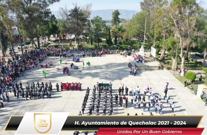 En Quecholac conmemoran el CLX Aniversario de la batalla de Puebla.