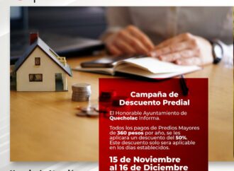 En Quecholac hacen descuento de Predial
