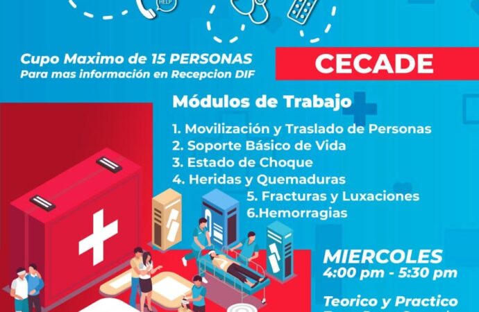 Abren taller de 6 acciones para salvar una vida.