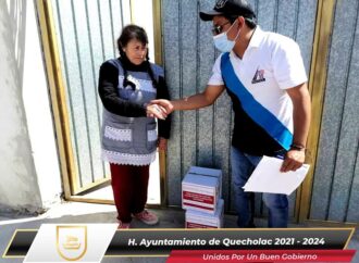 Dan apoyo alimentario a través de DIF Quecholac
