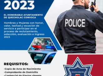 Hay Vacante de Trabajo para Policía en Quecholac.