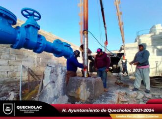 Realizan Mantenimiento de Pozo de Agua Potable en Quecholac.