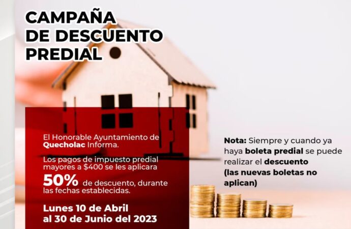Hacen Campaña de Descuentos del Predial en Quecholac.