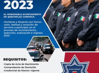 Se abre convocatoria para formar parte del Equipo de Policia municipal de Quecholac
