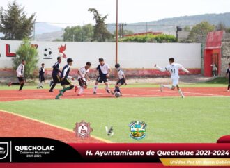 Crean Partidos de Futbol de Nivel Secundaria en Quecholac.