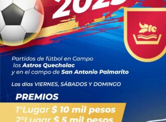 Organizan la Liga Municipal de Futbol en Quecholac