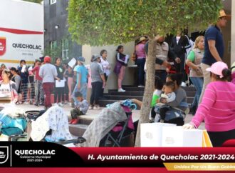 Entregan Apoyo alimentario del Programa PAMEL en Quecholac