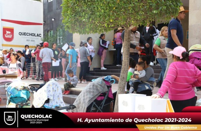 Entregan Apoyo alimentario del Programa PAMEL en Quecholac