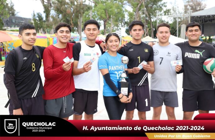 Realizan Torneo de Voleibol en el Marco de la Feria de Quecholac