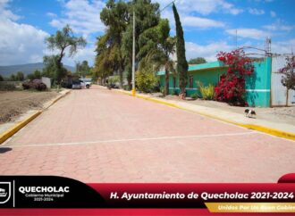 Entregan obra en Palmarito Tochapan.