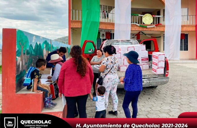 Entregan Apoyo Alimentario de INCONUT por todo el Municipio.