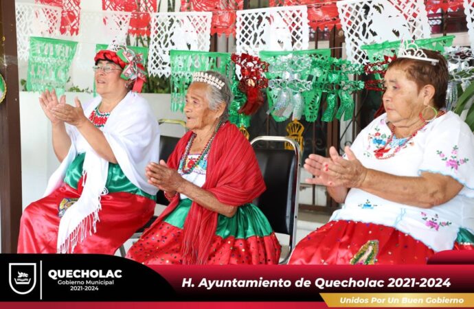 Organizan mañanita Mexicana con los abuelitos de Quecholac