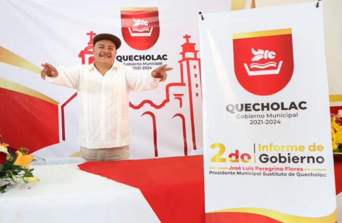 Presidente de Quecholac rinde su 2do. Informe de Gobierno
