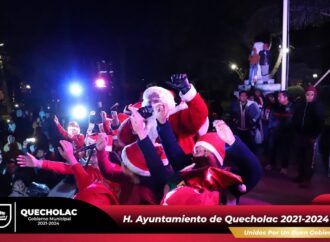 Encienden los Destellos navideños de Quecholac