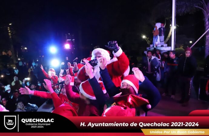 Encienden los Destellos navideños de Quecholac