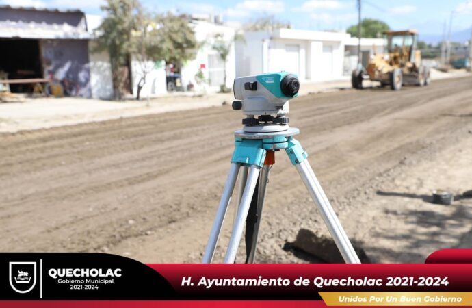 Siguen los trabajos de Construcción en la carretera de la Compañía de Jesús – Quecholac
