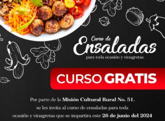 Abren curso de Ensaladas y vinagretas en Quecholac, para una sana alimentación