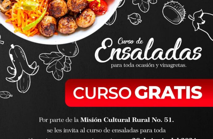 Abren curso de Ensaladas y vinagretas en Quecholac, para una sana alimentación