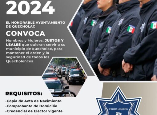 Reclutamiento de Policías para Quecholac.