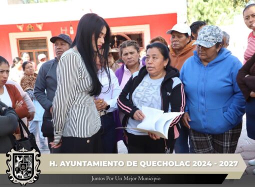 La Presidenta Guadalupe Martínez visita barrios de la Cabecera Municipal.