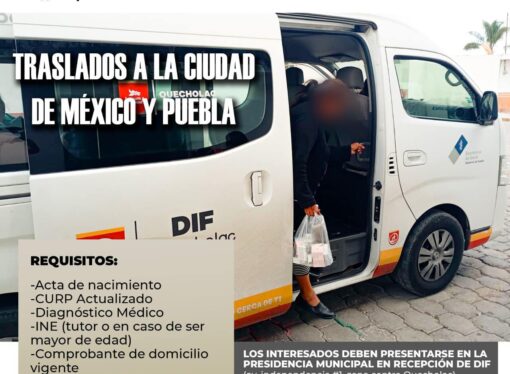 El Sistema DIF Reactiva los Apoyos con traslados a Hospitales.