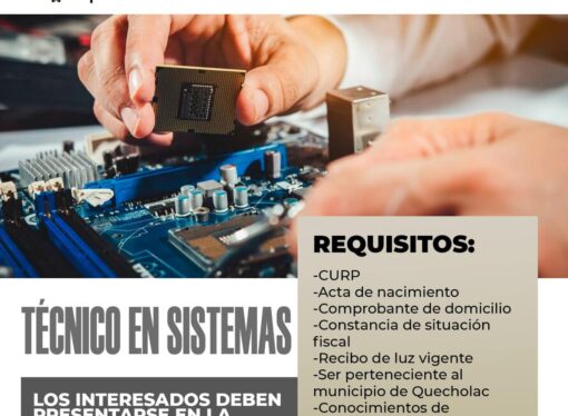 Forma parte de nuestro equipo de trabajo en el área de sistemas
