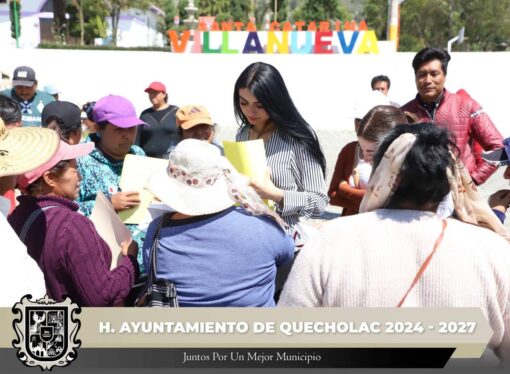 La Presidenta María Guadalupe Visita la Comunidad de Santa Catarina Villanueva