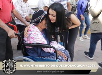 Entregan sillas de Ruedas y aparatos ortopédicos en Quecholac