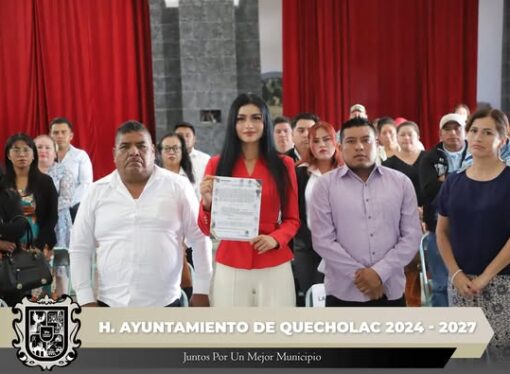 Realizan toma de Protesta los Presidentes de las juntas Auxiliares en Quecholac
