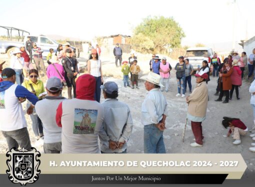 Visitan el Barrio de Guadalupe en la cabecera Municipal