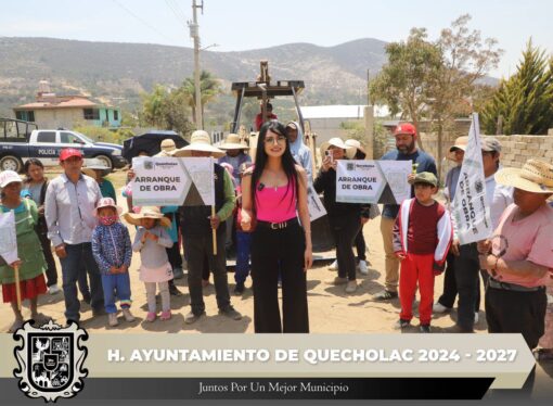 Dan Banderazo de Arranque de obra en Santa Catarina Villanueva