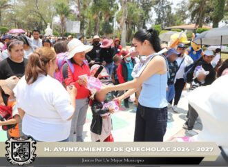 Festejan a lo grande el día del niño en Quecholac