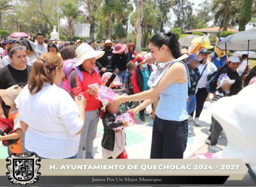 Festejan a lo grande el día del niño en Quecholac