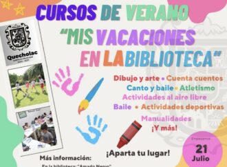 Inscríbete a los Cursos de Verano de la Biblioteca de Quecholac