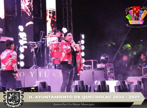 Grupo Quintana y Banda la Chingona presentes en el 5to. Baile de Feria en Quecholac