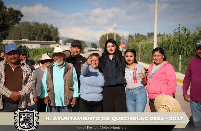 Entregan obra en la 8 sur en Palmarito Tochapan