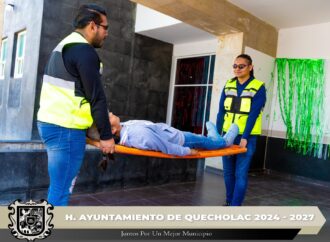 Quecholac participa en el Simulacro Nacional 2025