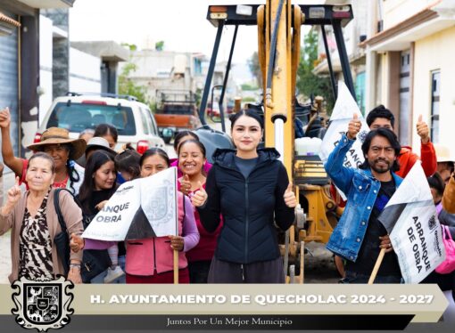 Dan Banderazo de Arranque de Obra en San Simón de Bravo