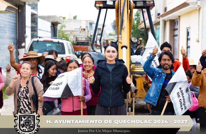 Dan Banderazo de Arranque de Obra en San Simón de Bravo
