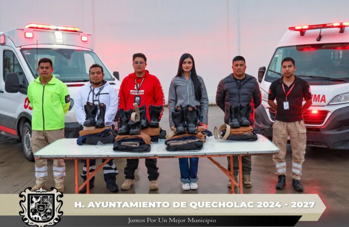 Entregan de Equipo de protección personal a Paramédicos.
