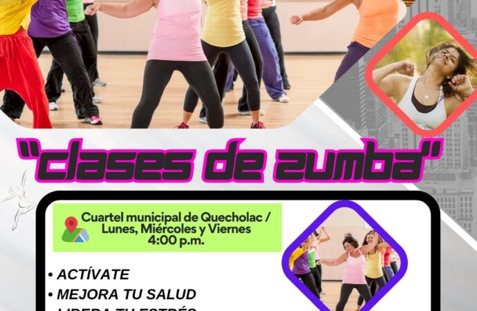 Abren taller de Zumba Gratuito en Quecholac