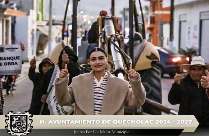 Dan Banderazo de Arranque de Obra en Palmarito Tochapan