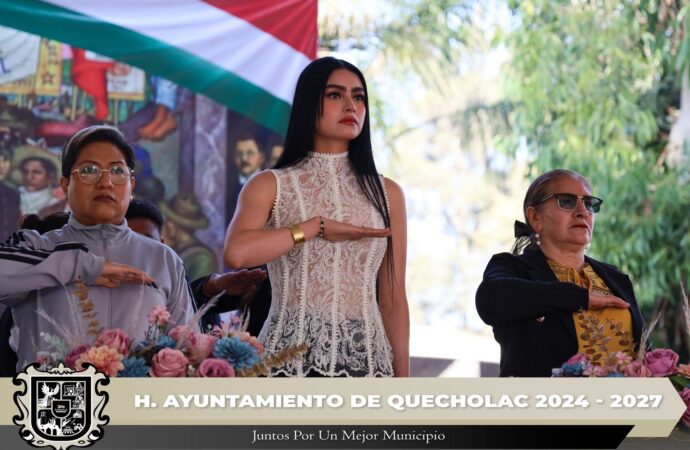 Celebran el CXV aniversario de la Revolución Mexicana con Desfile Deportivo en Quecholac
