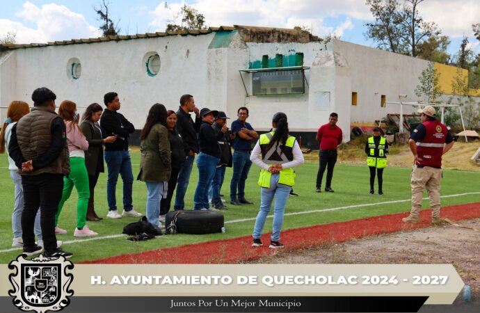 Realizan Capacitación de Protección Civil en Quecholac