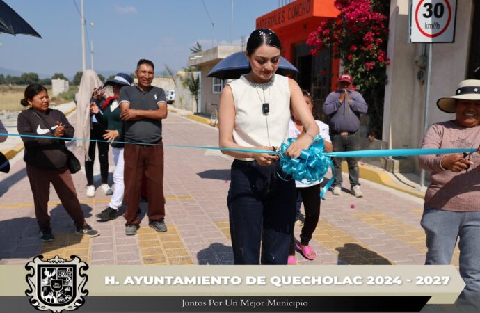 Entregan Obra en la compañía de Jesús por 1735 m2 de Adoquinamiento