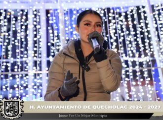 Realizan Encendido del Árbol navideño en Guadalupe Enríquez