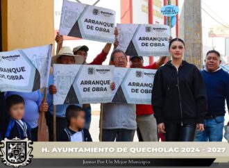 Dan Banderazo de obra por la rehabilitación de Alumbrado Público en San Simón de Bravo